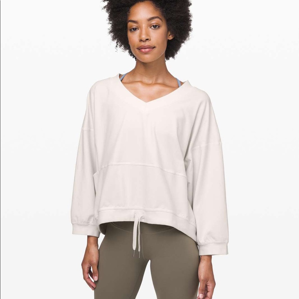 Lululemon Dare the Day Pullover Light Ivory (Large)